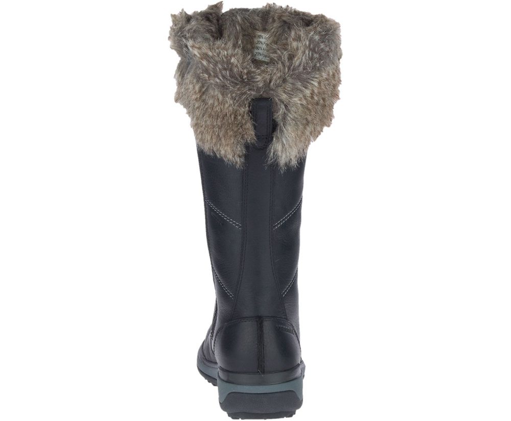 Botas Senhora - Merrell Snowcreek Tall Polar Waterproof - Pretas - KAC407639